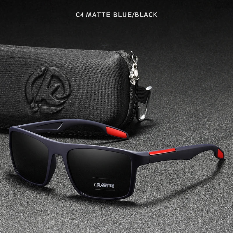 KDEAM Polarized Rectangular Outdoor Sports Sunglasses