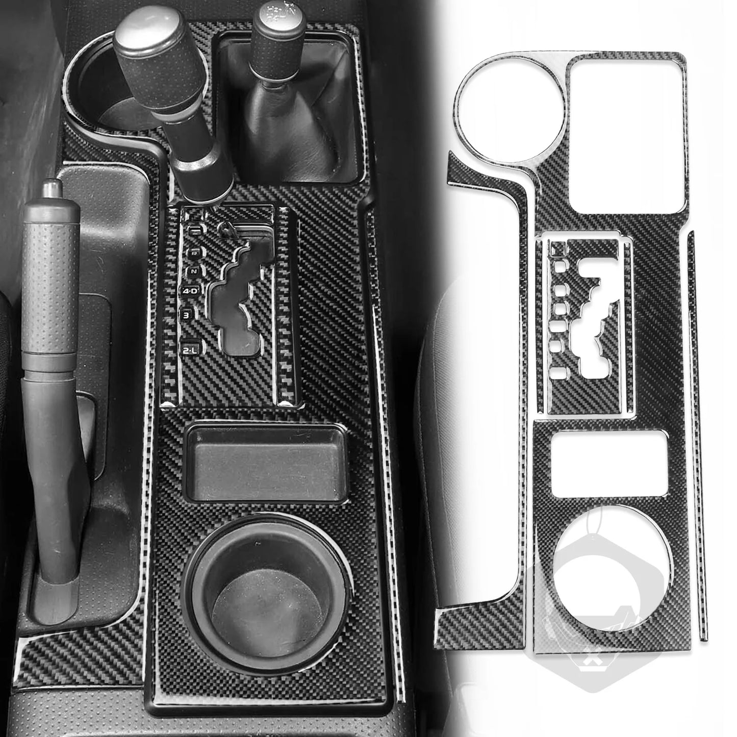 Gear Shift & Water Cup Panel Decoration Cover - FJ Cruiser 2007-2021