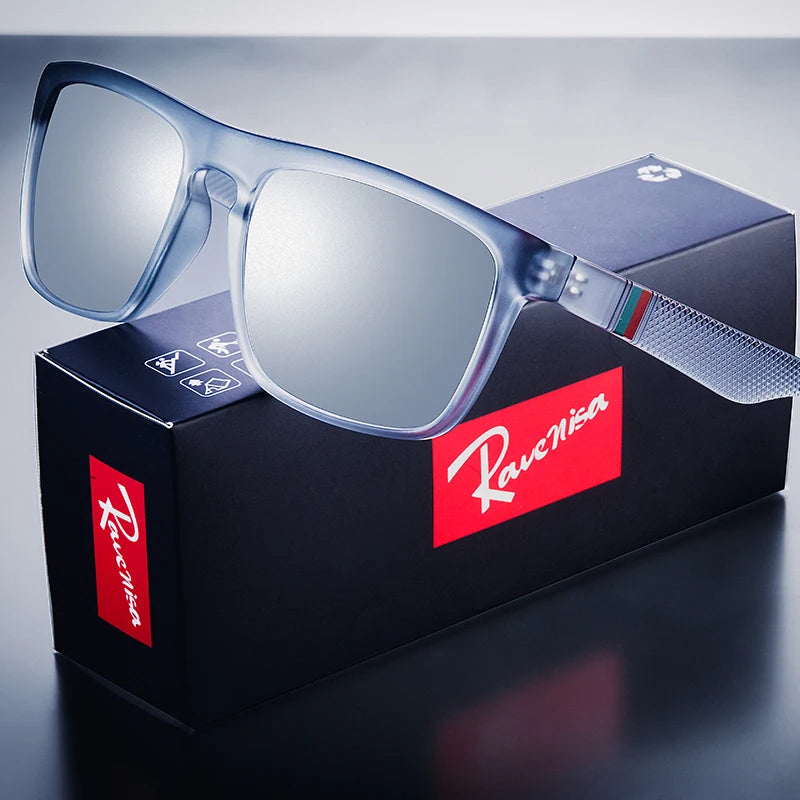 Vintage Square Polarized Sunglasses Men Women UV400
