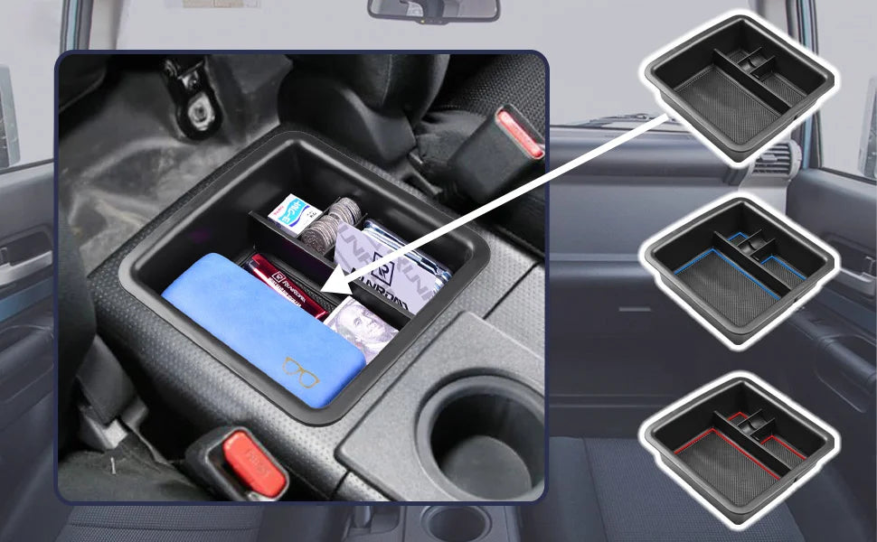 Center Console Organizer for Toyota FJ Cruiser 2007-2021 – ABS Storage Tray