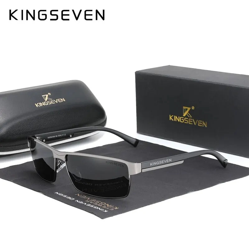 نظارات شمسية KINGSEVEN مستقطبة فوتوكرومية UV400 Chameleon Square
