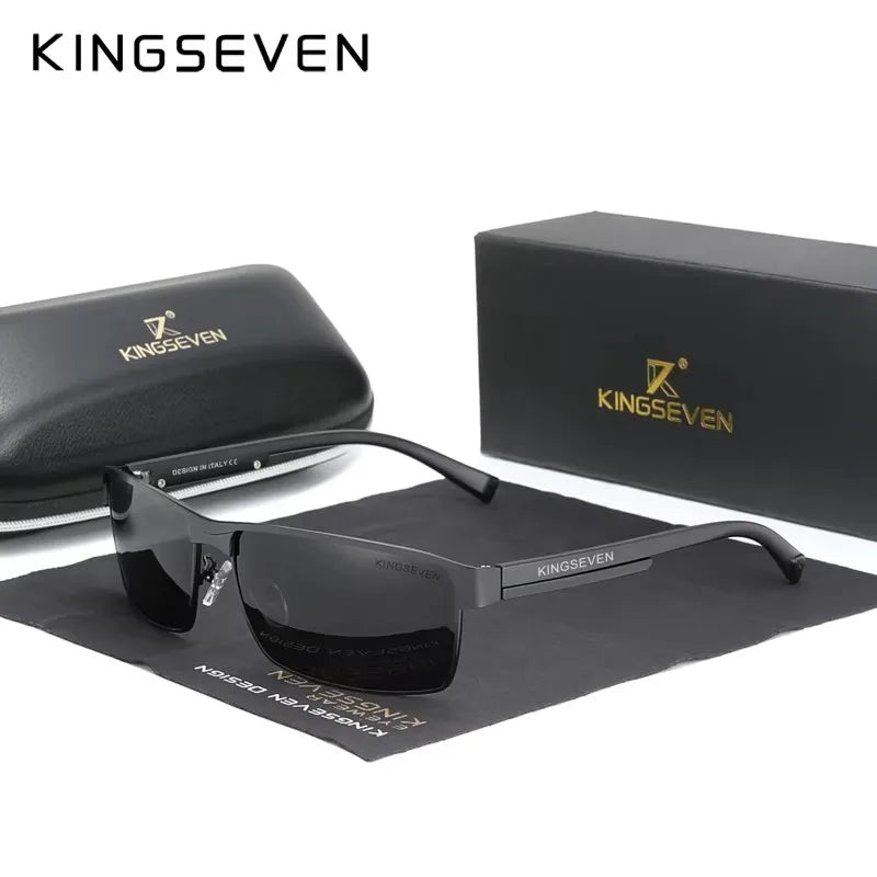 نظارات شمسية KINGSEVEN مستقطبة فوتوكرومية UV400 Chameleon Square