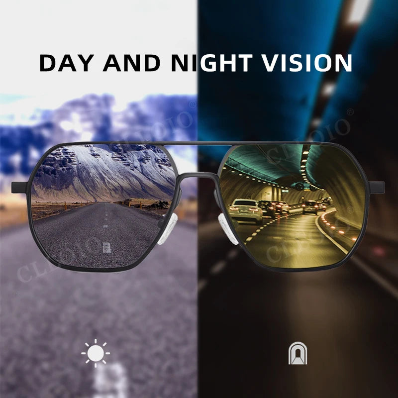 CLLOIO Anti-Glare Polarized Photochromic Sunglasses