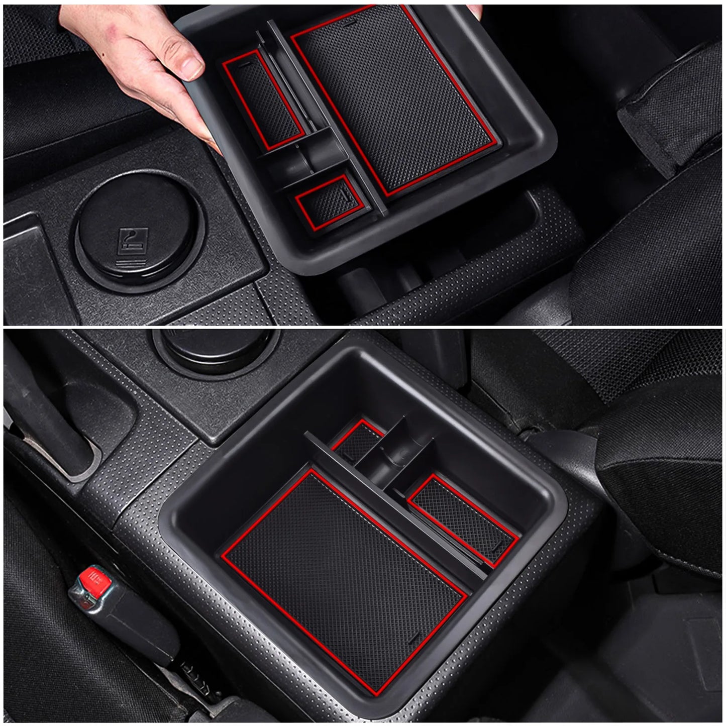 Center Console Organizer for Toyota FJ Cruiser 2007-2021 – ABS Storage Tray