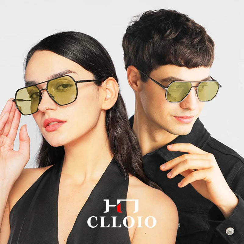 CLLOIO Anti-Glare Polarized Photochromic Sunglasses