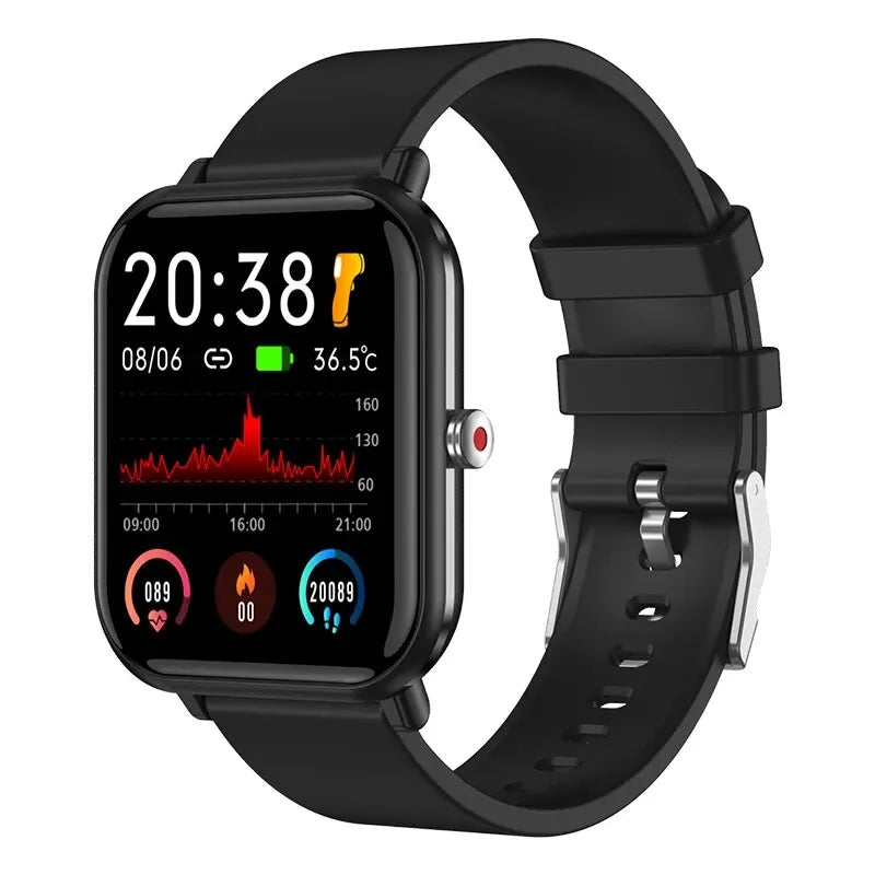 LIGE 2024 Smart Watch – Full Touch Screen Sports Fitness Watch, IP67 Waterproof, Bluetooth, Android & iOS Compatibility
