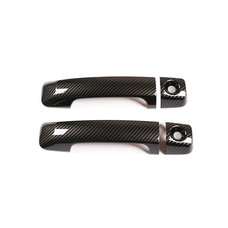 Car Door Handle Cover Trim – Toyota FJ Cruiser 2007-2021 - ABS Carbon Fiber/Silver/Matte Black