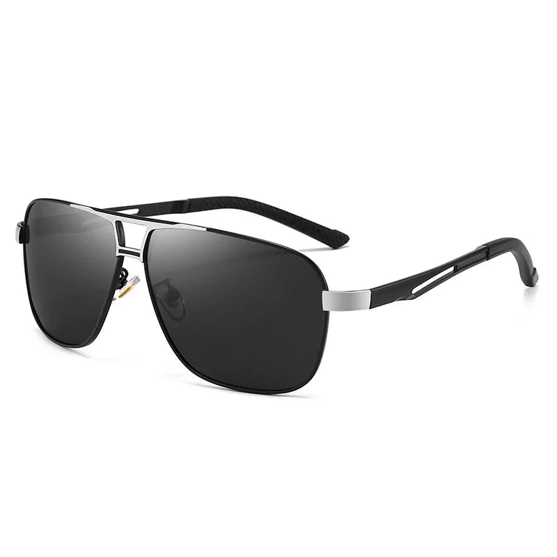 1-2PCS 2024 New Square Photochromic Polarized Sunglasses Men Change Color Sun Glasses Chameleon Anti-glare Driving Oculos De Sol