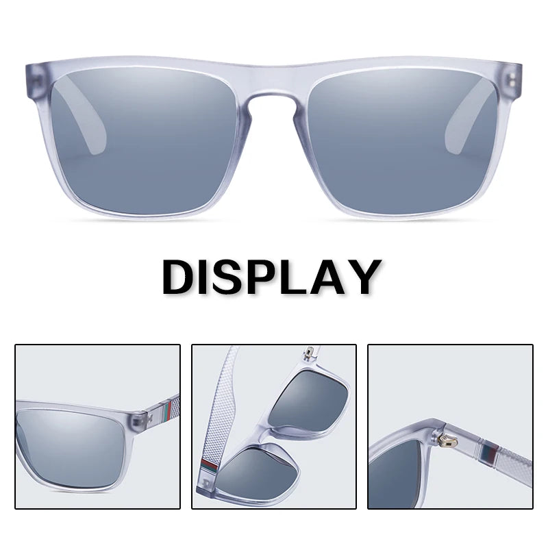 Vintage Square Polarized Sunglasses Men Women UV400