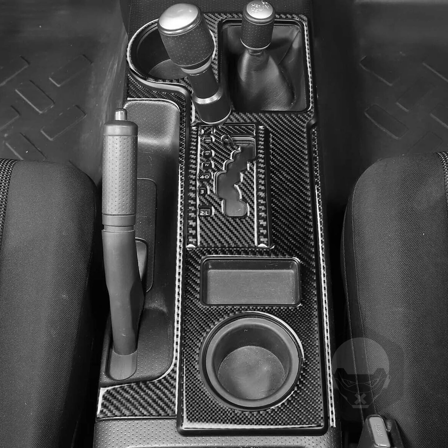 Gear Shift & Water Cup Panel Decoration Cover - FJ Cruiser 2007-2021