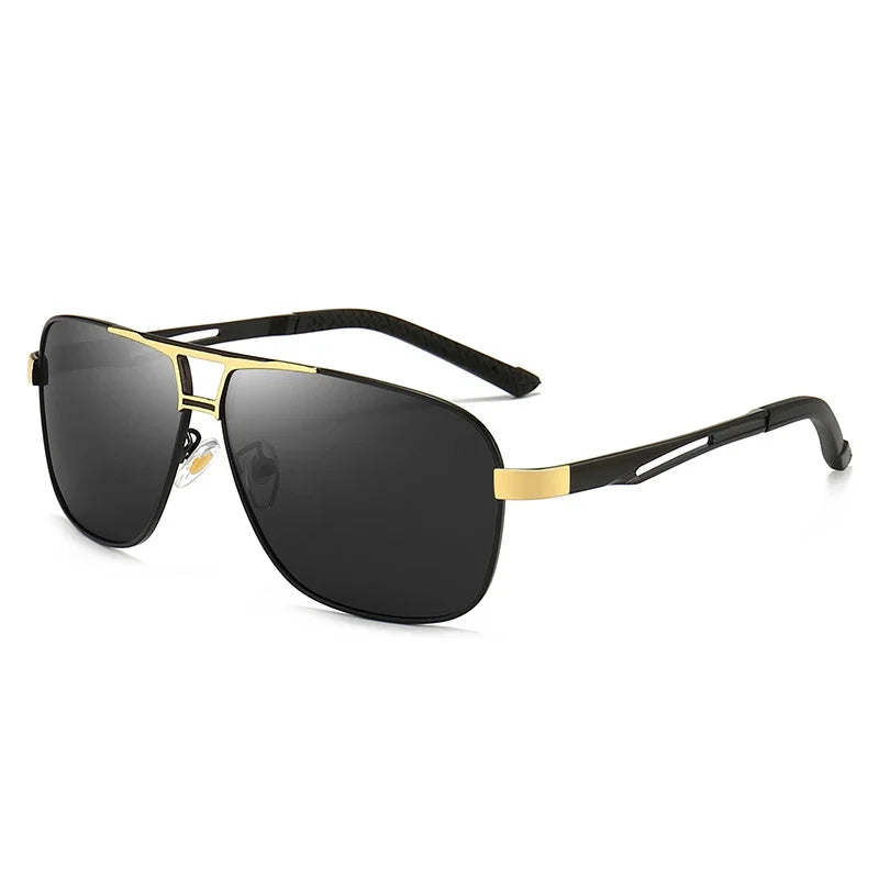 1-2PCS 2024 New Square Photochromic Polarized Sunglasses Men Change Color Sun Glasses Chameleon Anti-glare Driving Oculos De Sol