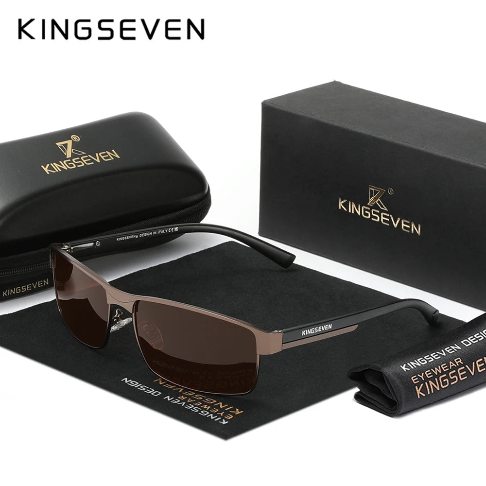 نظارات شمسية KINGSEVEN مستقطبة فوتوكرومية UV400 Chameleon Square