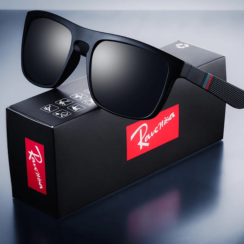 Vintage Square Polarized Sunglasses Men Women UV400