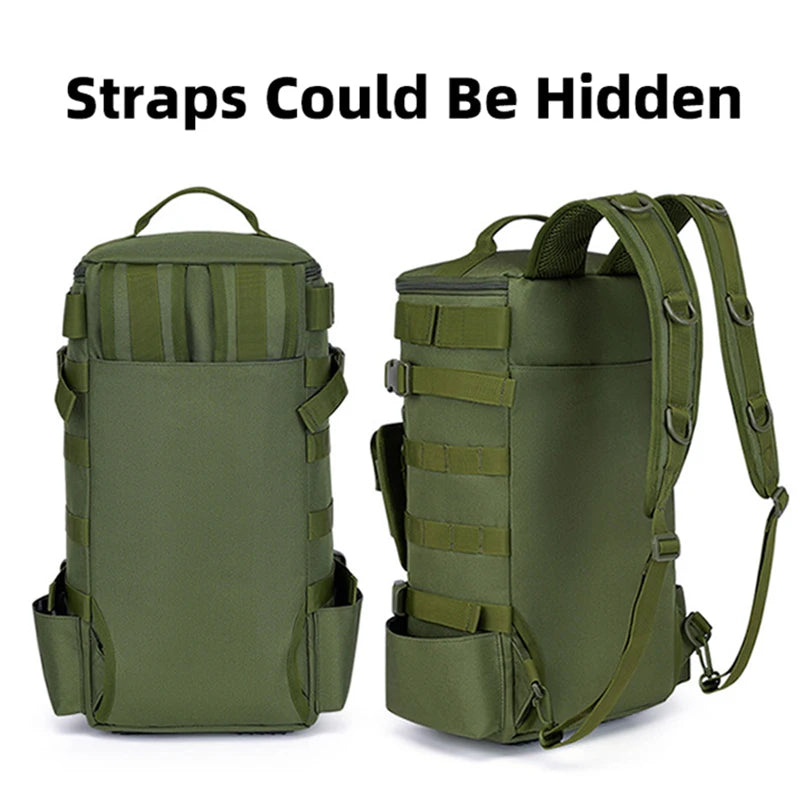 Tactical Fishing Backpack with Rod Holders – Outdoor Tackle Bag