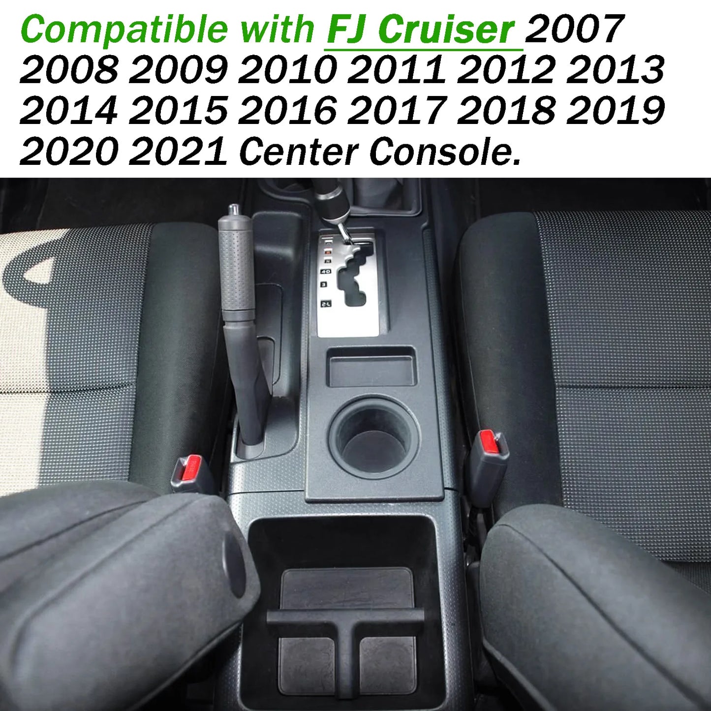 Center Console Organizer for Toyota FJ Cruiser 2007-2021 – ABS Storage Tray