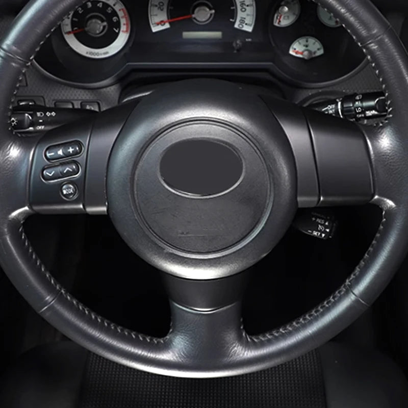 Steering Wheel Button Decoration Cover – Toyota FJ Cruiser 2007-2021 - ABS Matte Black/Carbon Fiber
