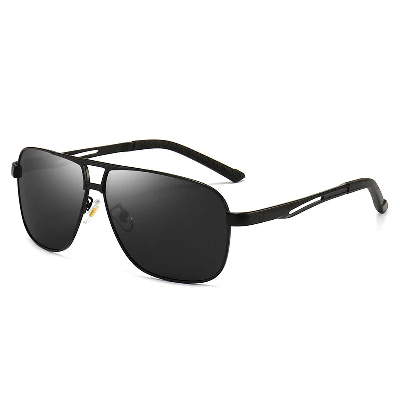 1-2PCS 2024 New Square Photochromic Polarized Sunglasses Men Change Color Sun Glasses Chameleon Anti-glare Driving Oculos De Sol