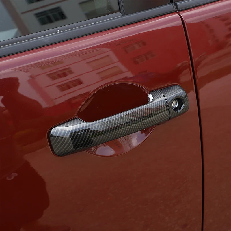 Car Door Handle Cover Trim – Toyota FJ Cruiser 2007-2021 - ABS Carbon Fiber/Silver/Matte Black