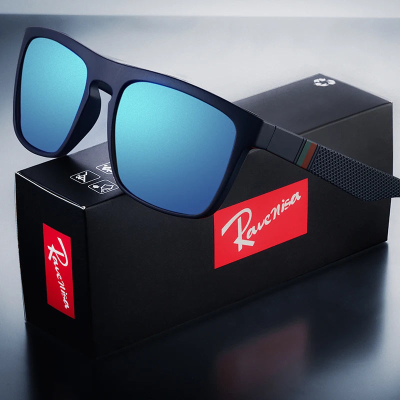 Vintage Square Polarized Sunglasses Men Women UV400