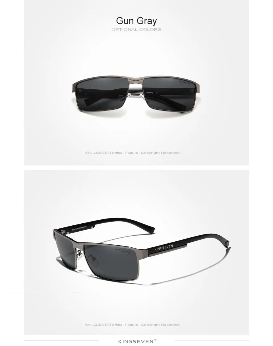 نظارات شمسية KINGSEVEN مستقطبة فوتوكرومية UV400 Chameleon Square
