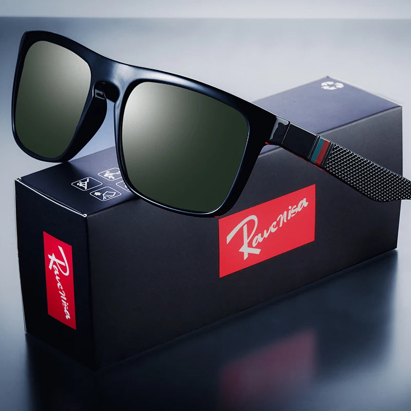 Vintage Square Polarized Sunglasses Men Women UV400