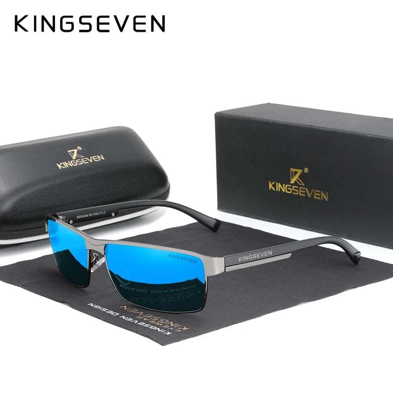 نظارات شمسية KINGSEVEN مستقطبة فوتوكرومية UV400 Chameleon Square