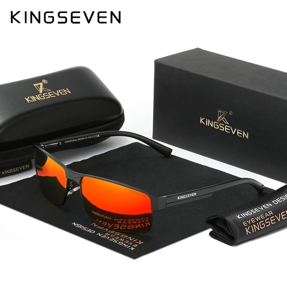 نظارات شمسية KINGSEVEN مستقطبة فوتوكرومية UV400 Chameleon Square