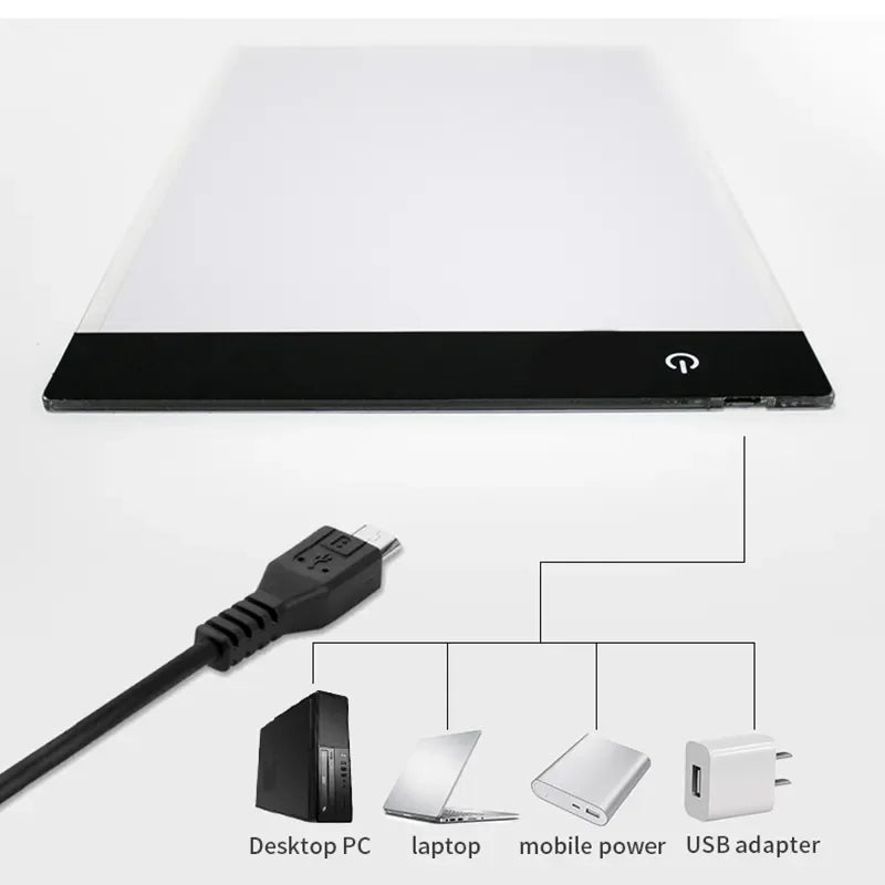 A5 3-Level Dimmable LED Drawing Copy Board – Creative Educational Toy for Kids