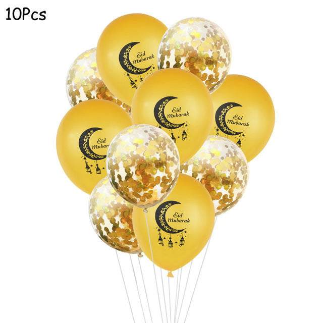 Eid Mubarak Banner Balloons for Decoration