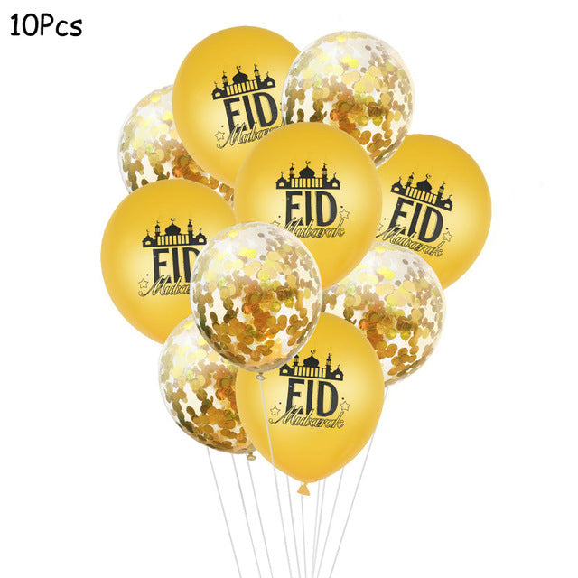 Eid Mubarak Banner Balloons for Decoration