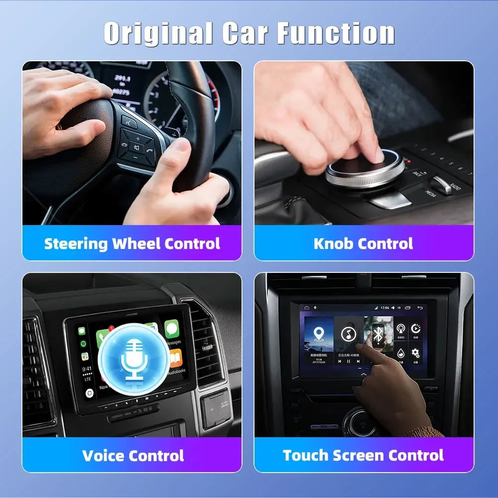 2-in-1 Wired to Wireless CarPlay & Android Auto Adapter – 5GHz Smart Plug & Play
