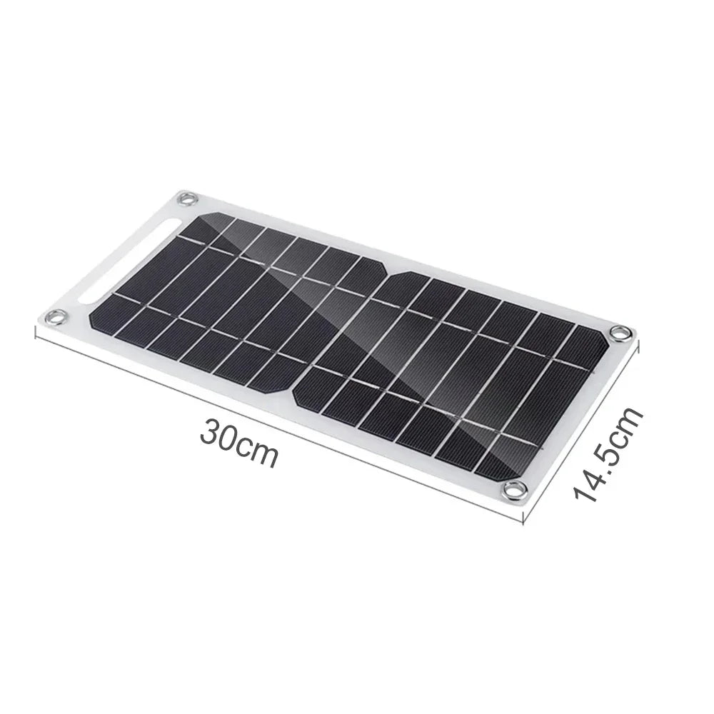 لوحة طاقة شمسية محمولة بقوة 35 واط من Sunpower - شاحن شمسي 5 فولت USB لبنك الطاقة