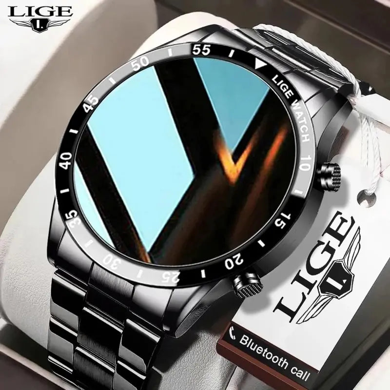 LIGE 2025 Smartwatch, 1.3" OLED Screen, Fitness Tracker, Bluetooth, Waterproof, Compatible with Android & iOS