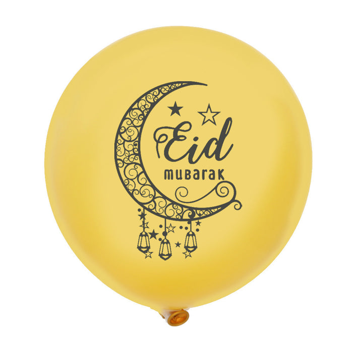 Eid Mubarak Latex Balloon for Decoration Festival Party Supplies